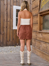 LanaWest Western Style Fringe Decor Women Skirt